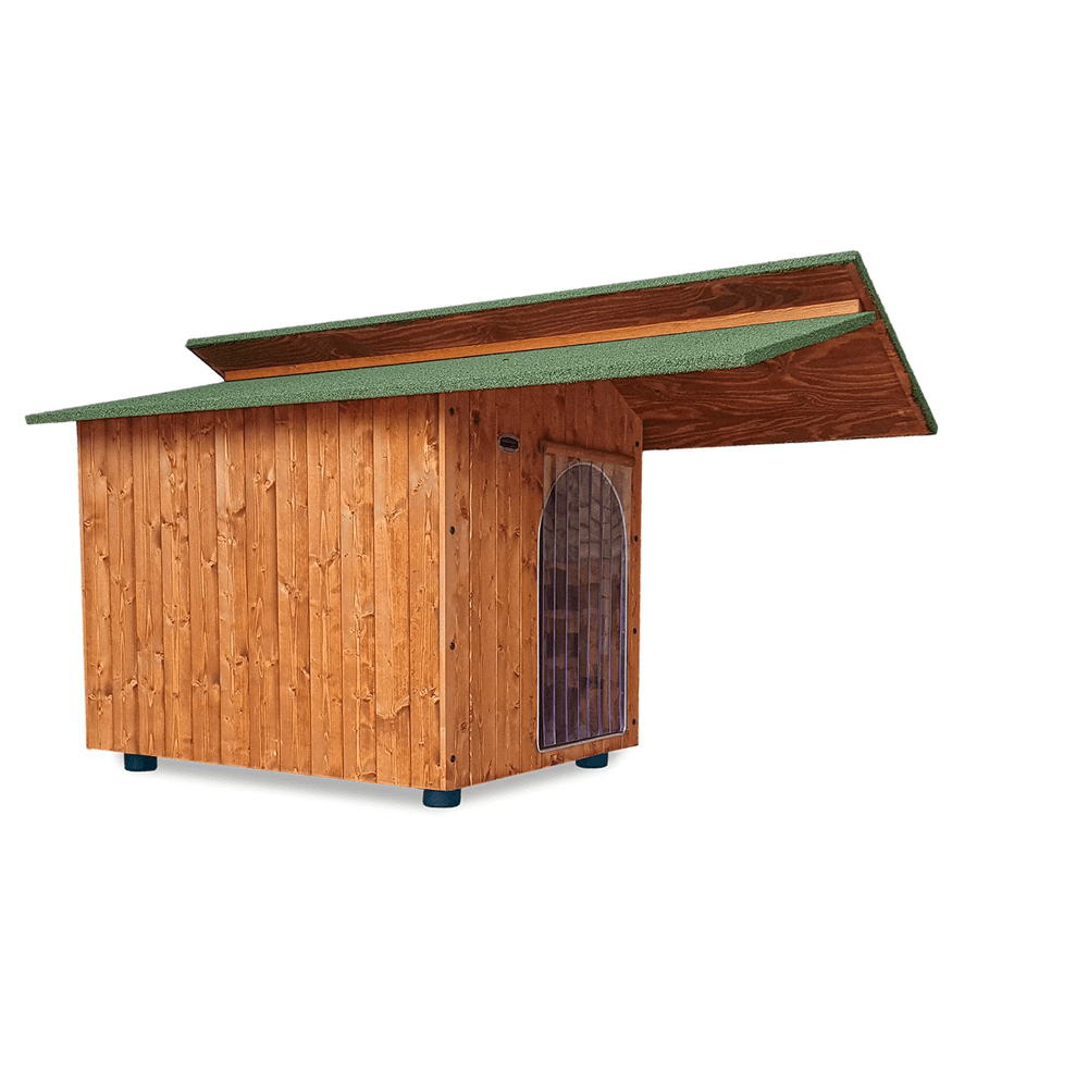 Alpi-con-Pensilina.png Cucce in Legno Alpi con Pensilina in 5 Misure - immagine 1